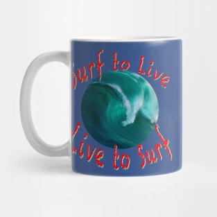 Live to Surf Mug